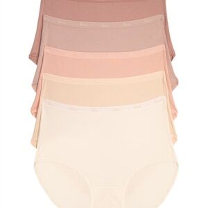Felina Signature Cotton Brief 5-Pack Size SmallRose Hues / Small